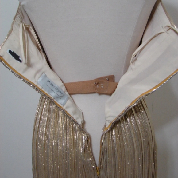 Rare ROBERT TURTURICE dress, worn by a unknown actress in a film. Rare strapless - Picture 5 of 7